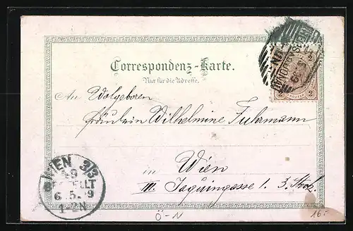 Lithographie Stein a. Donau, Uferpartie mit Dampfern, Neue Brücke