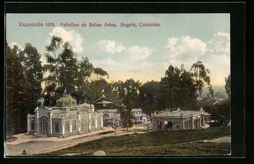 AK Bogotá, Exposición 1910, Pabellon de Bellas Artes