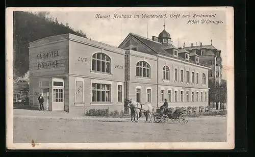 AK Neuhaus im Wienerwald, Cafe und Restaurant Hotel D`Orange