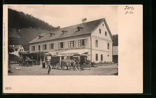 AK Terz, Josef Maderthoners Gasthof zur Österreichischen Grenze