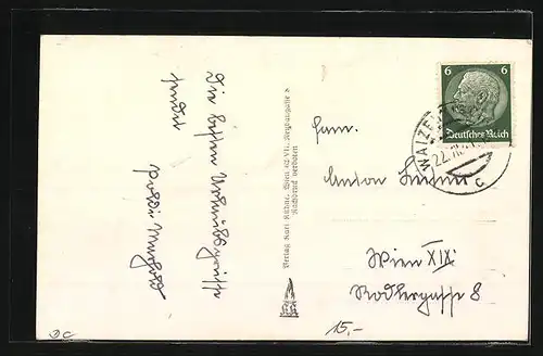 AK Waizenkirchen, Ortsansicht mit Platz