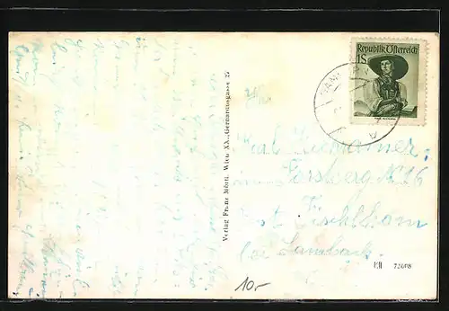 AK Gampern, Ortsansicht mit Kirche