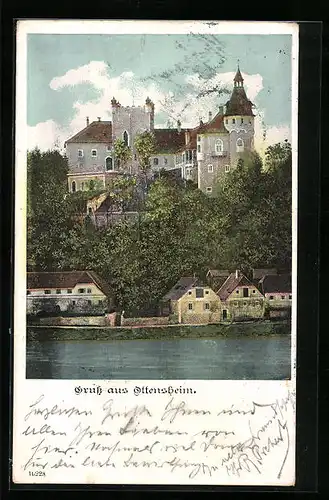 AK Ottensheim, Blick zum Schloss
