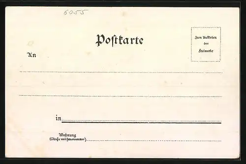 Lithographie Oberhof /Thüringen, Domainen Gasthof, Hotel Thüringer Wald