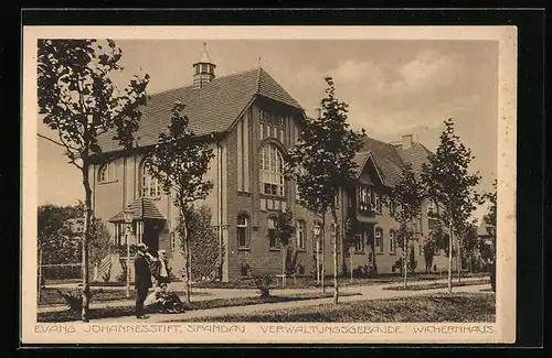 AK Berlin-Spandau, Evang. Johannesstift, Verwaltungsgebäude Wichernhaus