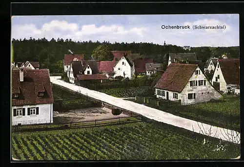 AK Ochenbruck /Schwarzachtal, Strassenpartie mit Wohnhäusern