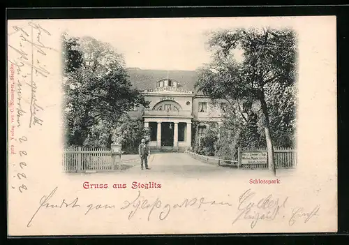 AK Steglitz, Hotel Schloss-Restaurant, Schlosspark