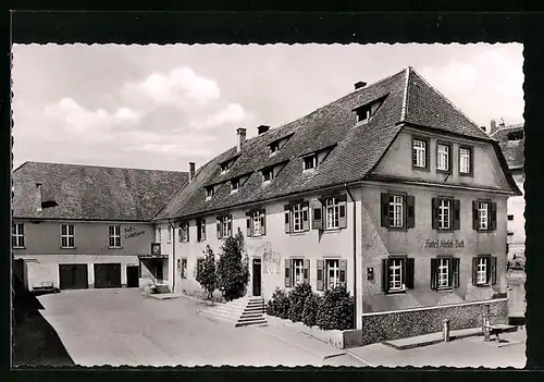 AK Altshausen / Württ., Hotel Hirsch-Post
