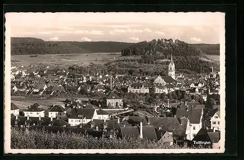 AK Tuttlingen, Totale vom Berg aus gesehen
