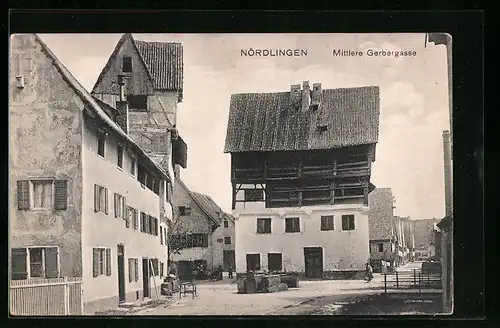 AK Nördlingen, Mitteler Gerbergasse