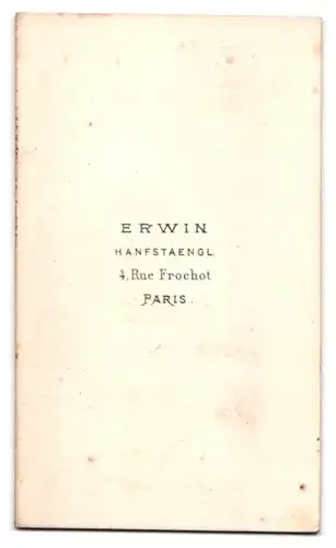 Fotografie Erwin Hanfstaengl, Paris, 4, Rue Frochot, Eleganter Herr mit Henri Quatre