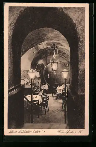 AK Frankfurt a. M., Der Brückenkeller, Restaurant