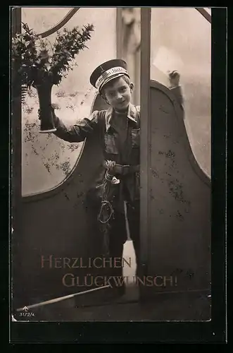 AK Kleiner Page bringt Blumengrüsse