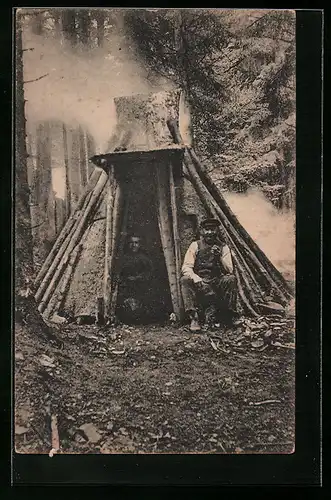 AK Köhler aus dem Harz vor seiner Köthe