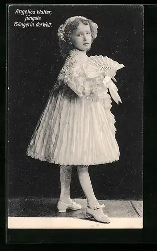 AK Angelica Walter, jüngste Sängerin der Welt