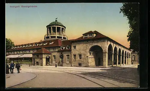 AK Stuttgart, Partie am Kunstgebäude