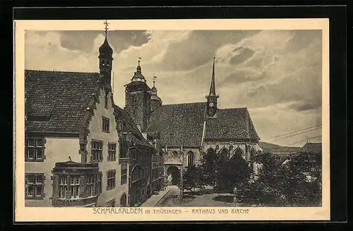 AK Schmalkalden in Thüringen, Rathaus und Kirche