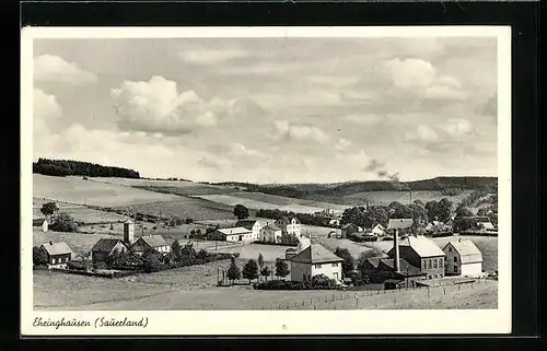 AK Ehringhausen /Sauerland, Ortsansicht aus der Vogelschau