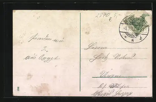 AK Delmenhorst, Ortsansicht aus der Vogelschau