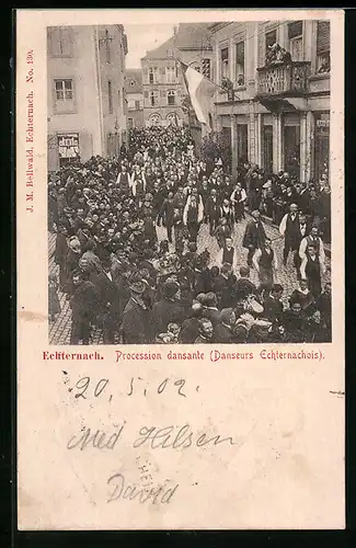 AK Echternach, Procession dansante, Danseurs Echternachois