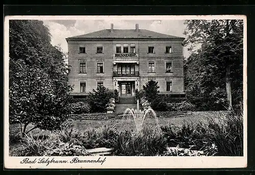 AK Bad Salzbrunn, Brunnenhof