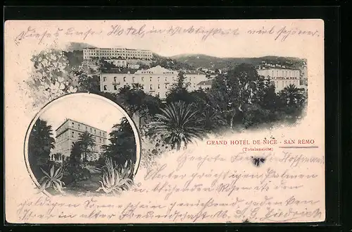 AK San Remo, Grand Hotel de Nice