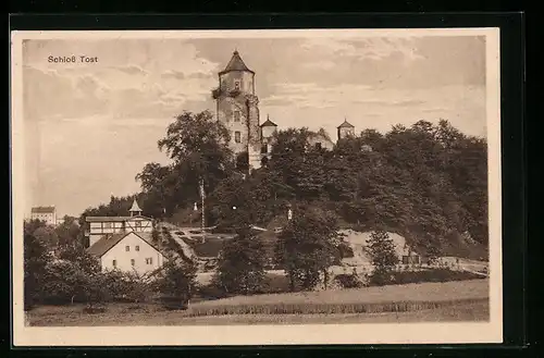 AK Tost, Blick zum Schloss