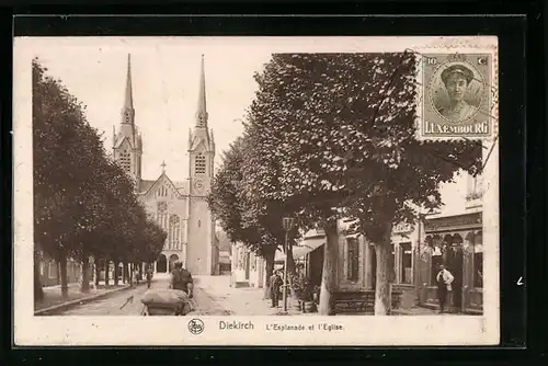 AK Diekirch, L`Esplanade et l`Eglise