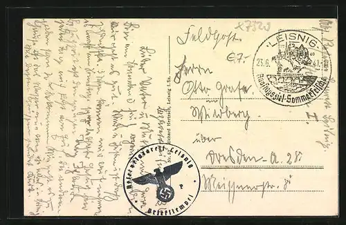 AK Leisnig, Blick auf den Markt