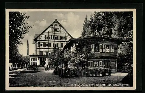 AK Schweigmatt /Bad. Schwarzwald, Blick auf Erholungsheim