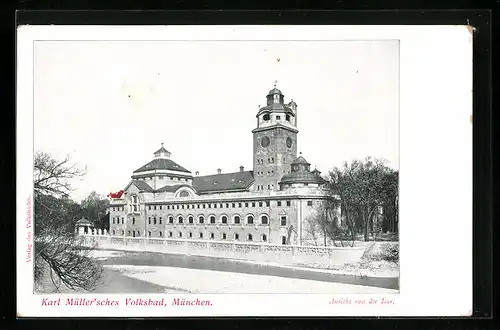 AK München, Karl Müllersches Volksbad