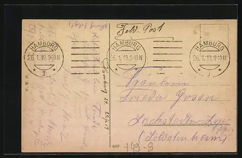 AK Hamburg-St.Pauli, Windmühle auf dem Heiligengeistfelde