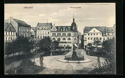 AK Coblenz, Ansicht Goebenplatz