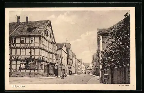 AK Hofgeismar, Blick auf die Marktstrasse