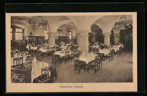 AK Leipzig, Ratskeller, Innenansicht