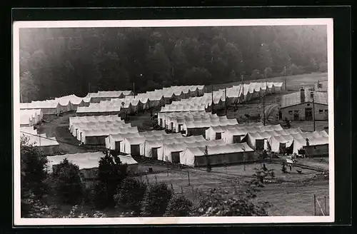 AK Crispendorf, Kinderferienlager Karl Marx Zeltstadt, Pionierlager de IG Wismut, DDR-Propaganda