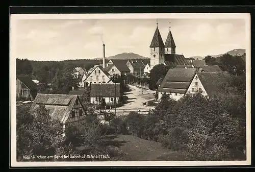 AK Neunkirchen am Sand, Ortsansicht mit Kirche