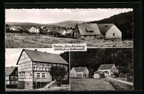 AK Löhlbach im Kellerwald, Gasthaus und Pension Zum Kirchberg