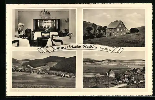 AK Rattlar, Pension Zum Lämmchen, Innenansicht