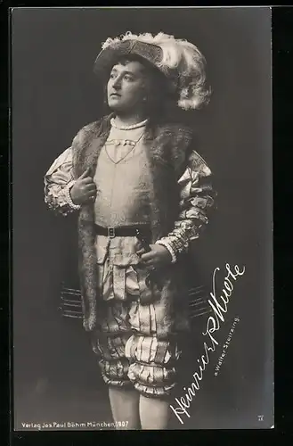 AK Schauspieler Heinrich R. Muerte als Walter Stoltzing