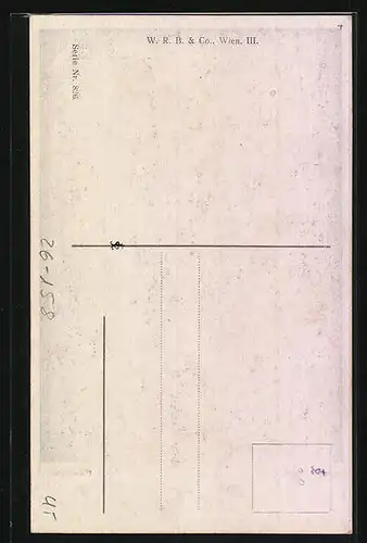 Künstler-AK Hans Zatzka: Waldidyll mit Schimmel