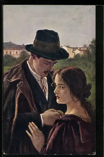 Künstler-AK Carl Zewy: Scheiden tut weh