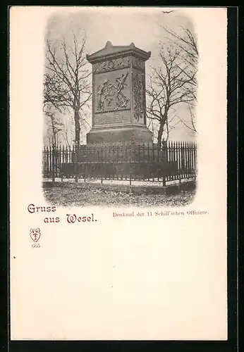 AK Wesel, Denkmal der 11 Schill`schen Offiziere
