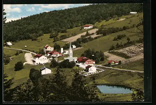 AK Langfurth /Bayer. Wald, Ortsansicht aus der Vogelschau