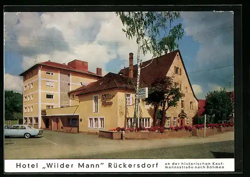 AK Rückersdorf, Hotel Wilder Mann