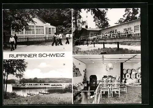 AK Tornow /Kr. Neuruppin, Konsum-Gaststätte Tornow, Fahrgastschiff Theodor Fontane