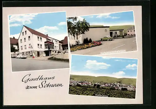 AK Niederjossa, Gasthaus zum Schwan