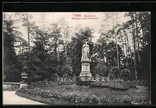 AK Tilsit, Jacobsruh, Königin Luise-Denkmal