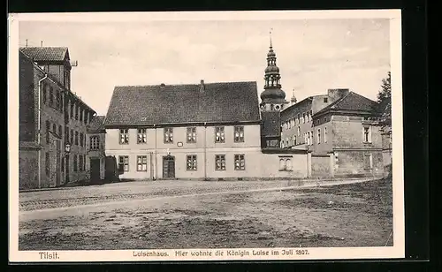 AK Tilsit, Blick auf Luisenhaus