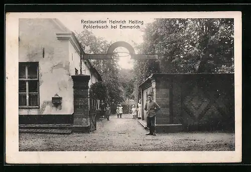 AK Polderbusch bei Emmerich, Restaurant Heinrich Heiting